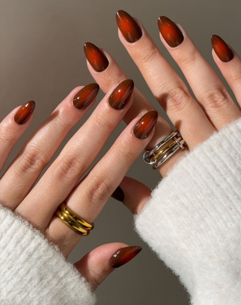 Fall Nail Art Trends 2026 dark aura nails